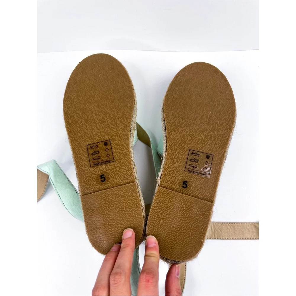 ASOS Truffle Collection two‎ part espadrille shoes in mint